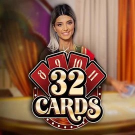Official Live Casino logo: 32 Cards by Ezugi at Potmanni Casino