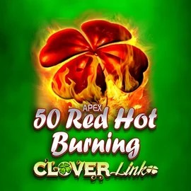 50 Red Hot Burning Clover Links game by Novomatic – logo hosted on Potmanni Casino