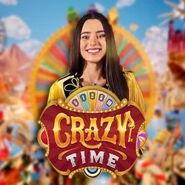 Crazy Time logo by Evolution at Potmanni CasinoCrazy Time