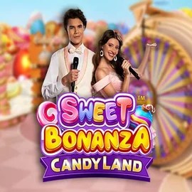 Sweet Bonanza Candy Land Live slot visual from Pragmatic Play available on potmannicasinos.com